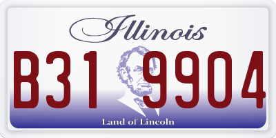 IL license plate B319904