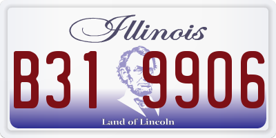 IL license plate B319906