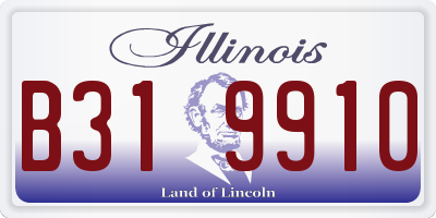 IL license plate B319910