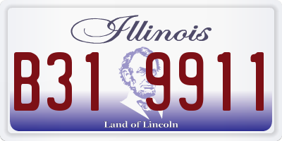 IL license plate B319911