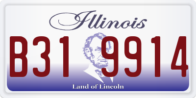 IL license plate B319914