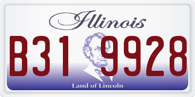 IL license plate B319928
