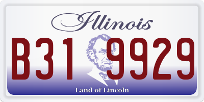 IL license plate B319929