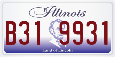 IL license plate B319931