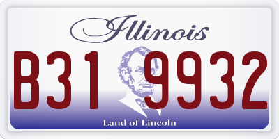 IL license plate B319932
