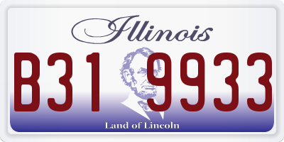 IL license plate B319933
