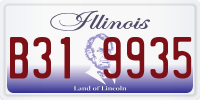 IL license plate B319935