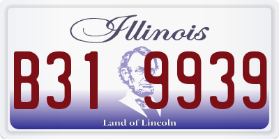 IL license plate B319939