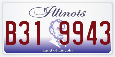 IL license plate B319943