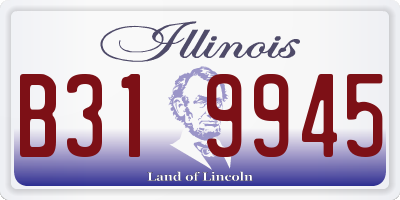 IL license plate B319945