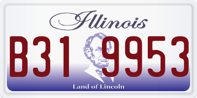 IL license plate B319953