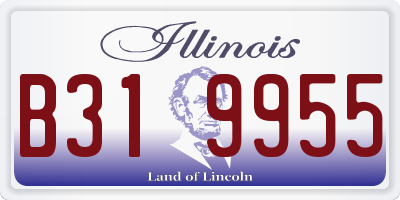 IL license plate B319955
