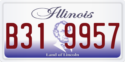 IL license plate B319957