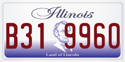 IL license plate B319960