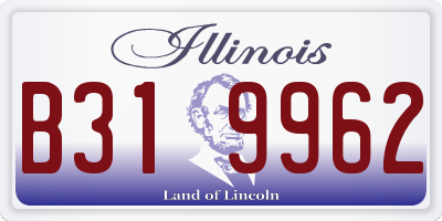 IL license plate B319962