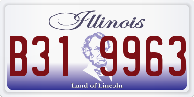 IL license plate B319963