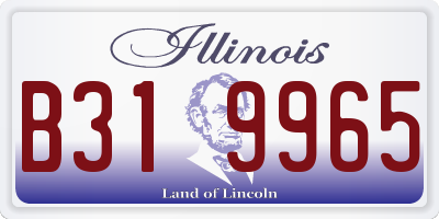 IL license plate B319965
