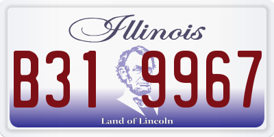 IL license plate B319967