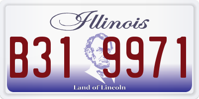 IL license plate B319971