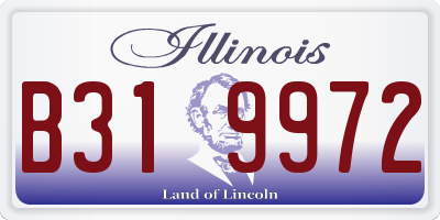 IL license plate B319972
