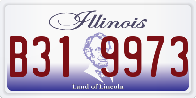 IL license plate B319973