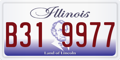 IL license plate B319977