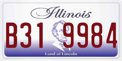 IL license plate B319984
