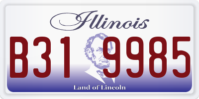 IL license plate B319985
