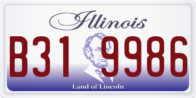 IL license plate B319986