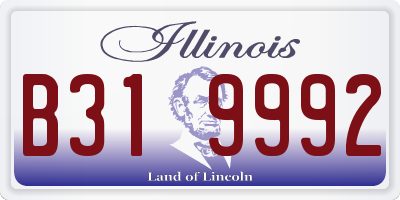 IL license plate B319992