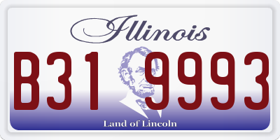 IL license plate B319993