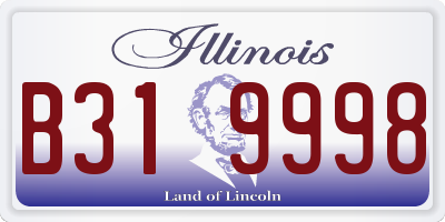 IL license plate B319998
