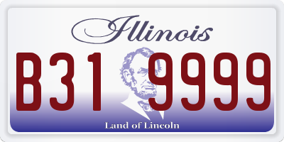IL license plate B319999