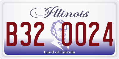 IL license plate B320024