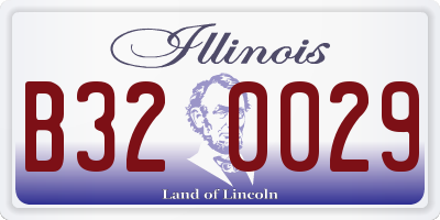 IL license plate B320029