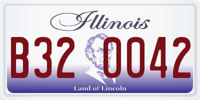 IL license plate B320042