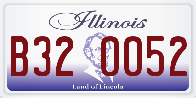IL license plate B320052