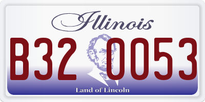 IL license plate B320053