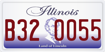 IL license plate B320055