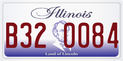 IL license plate B320084