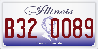 IL license plate B320089