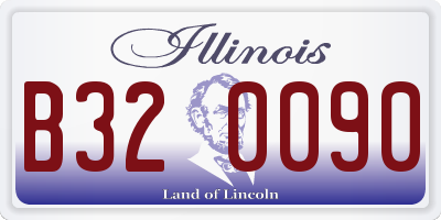 IL license plate B320090