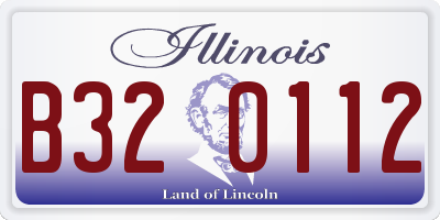 IL license plate B320112