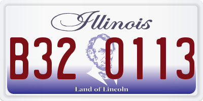 IL license plate B320113
