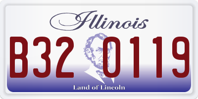 IL license plate B320119