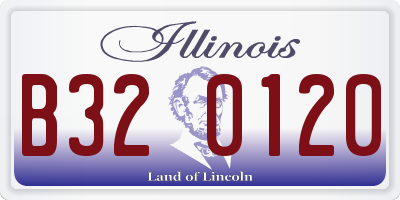 IL license plate B320120