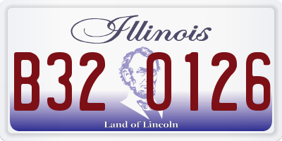IL license plate B320126
