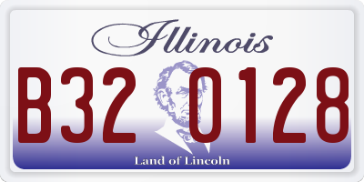 IL license plate B320128