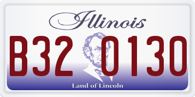IL license plate B320130