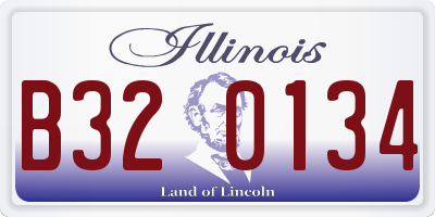 IL license plate B320134